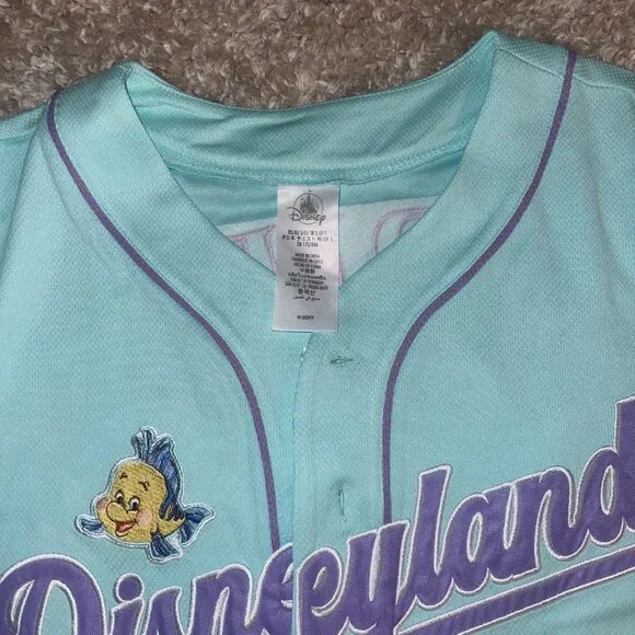 Disneyland Ariel 89 Baseball Jersey NWT Size Small (Little Mermaid)